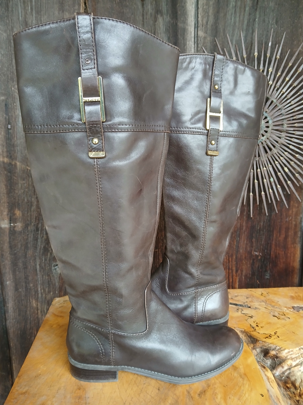 Tommy Hilfiger SHYENNE Brown  Tall Riding Boots